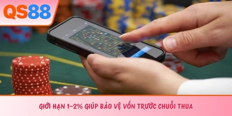 Giới hạn 1–2% giúp bảo vệ vốn trước chuỗi thua