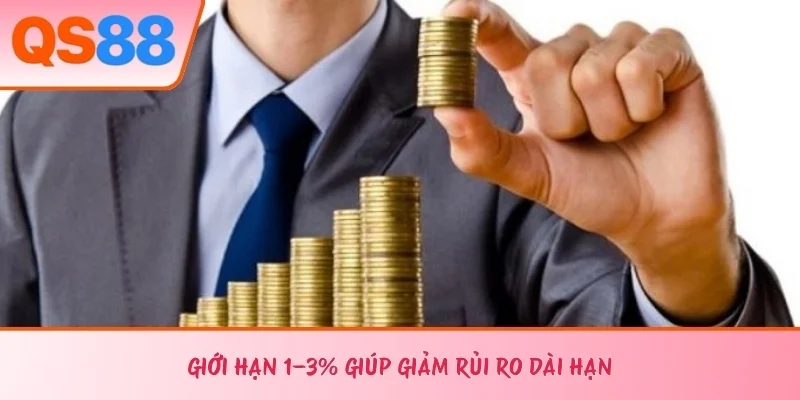Giới hạn 1–3% giúp giảm rủi ro dài hạn